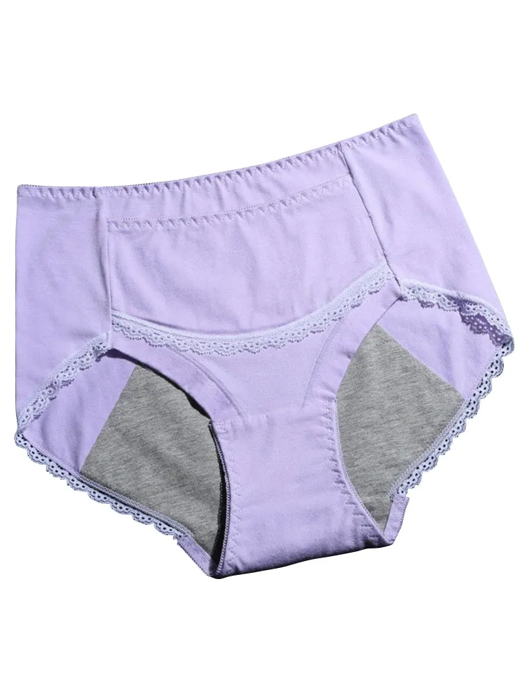 2-Pack Women's Hipster Postpartum Menstrual Leak-Proof Period Panties