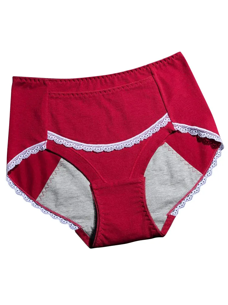 2-Pack Women's Hipster Postpartum Menstrual Leak-Proof Period Panties