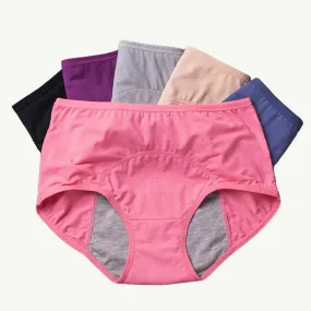 3PCS Washable Incontinence Underwear Leak Proof Menstrual Panties Briefs for Postpartum Women