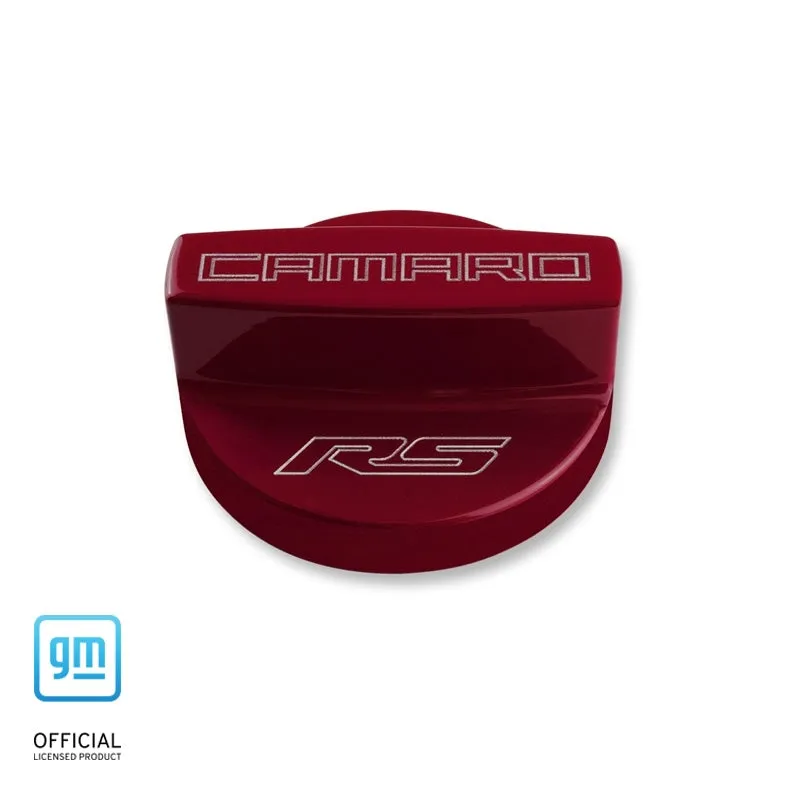 6th Gen Camaro Billet Aluminum Oil Fill Cap Cover with Logo Option - 2016 