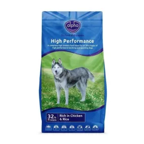 Alpha High Performance Chicken & Rice Dog Food 15kg