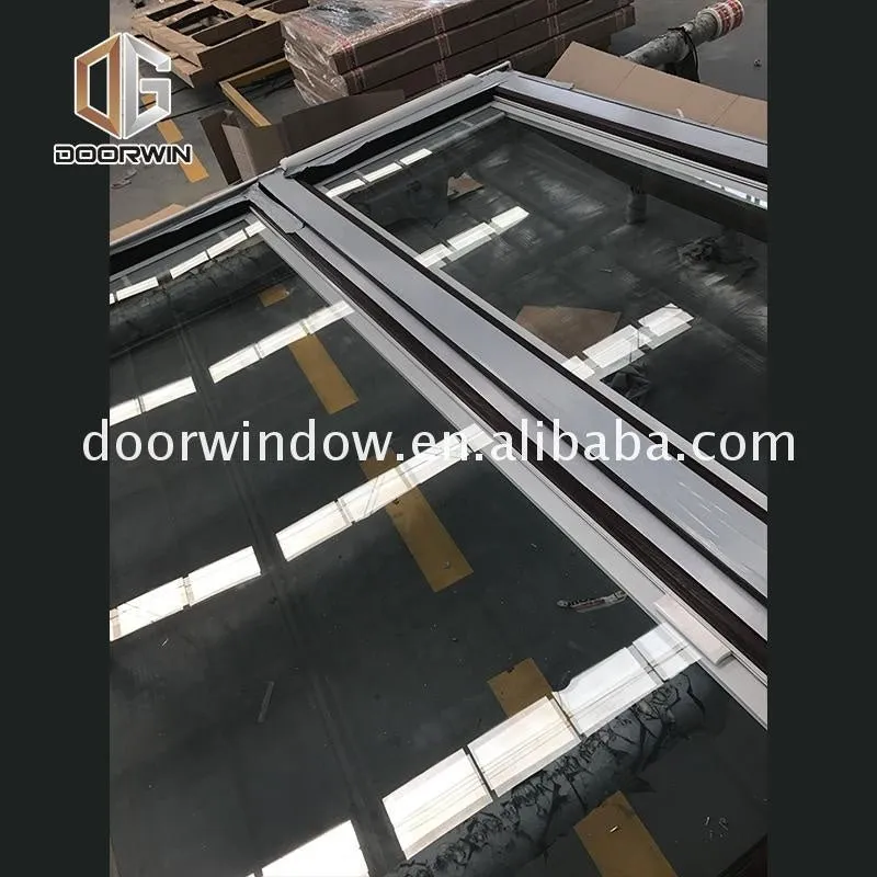 Aluminum sliding doors accordion door with toughened glazing and window