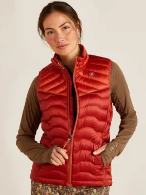 ARIAT Ideal Down Gilet - Womens - Iridescent Red Ochre