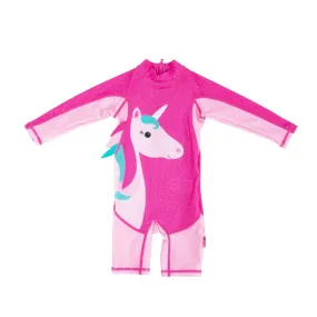 Baby/Toddler Rashguard One Piece Swimsuit - Unicorn