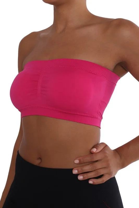 Bandeau Bra - Fuchsia