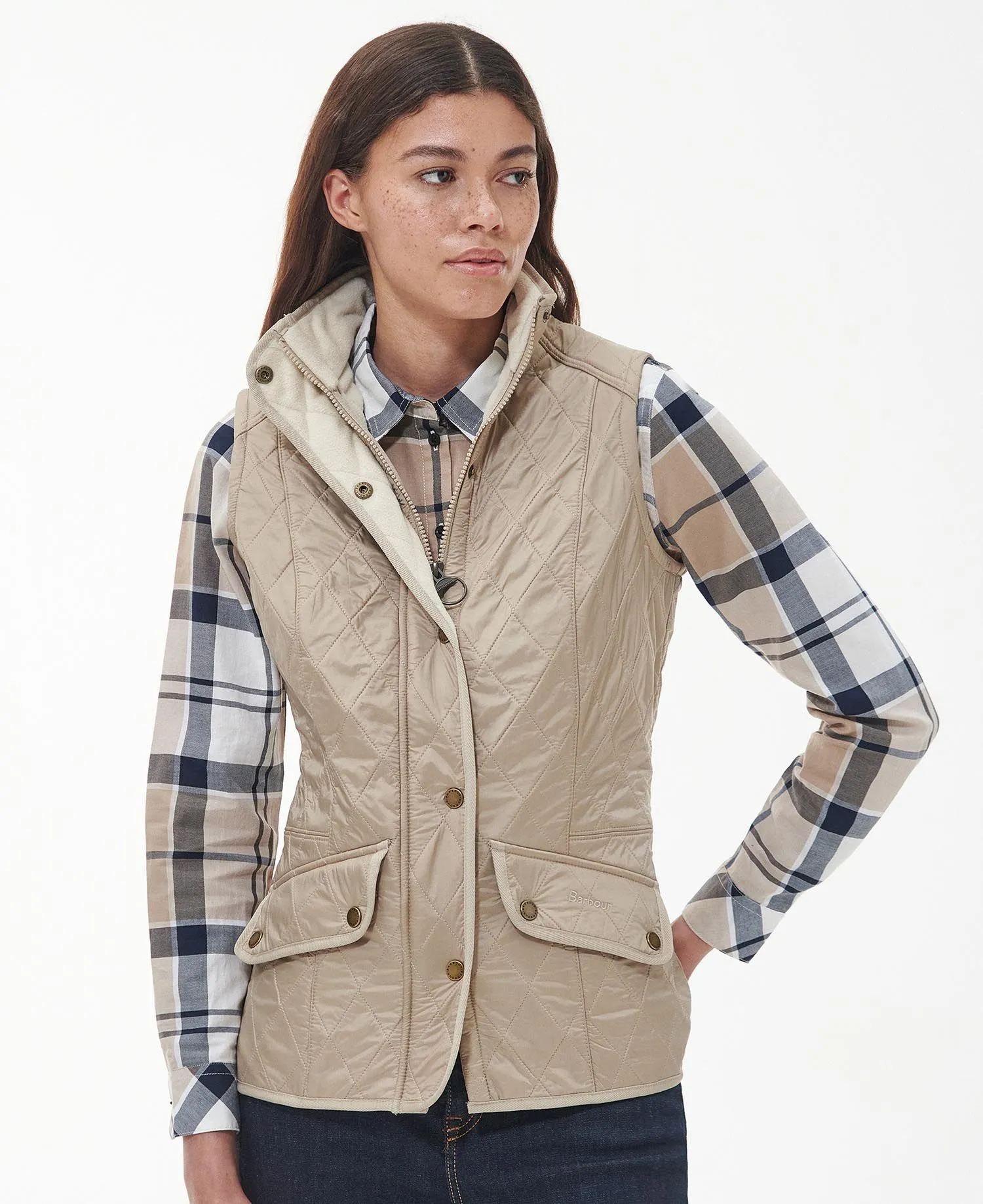 Barbour Cavalry Gilet Vest - Light Fawn