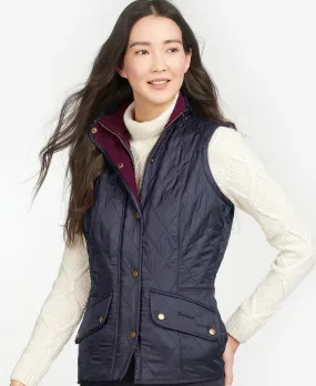 Barbour Cavalry Gilet Vest - Navy/Merlot