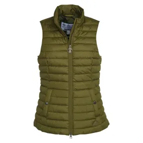 Barbour Morwick Ladies Quilted Gilet - Dark Moss