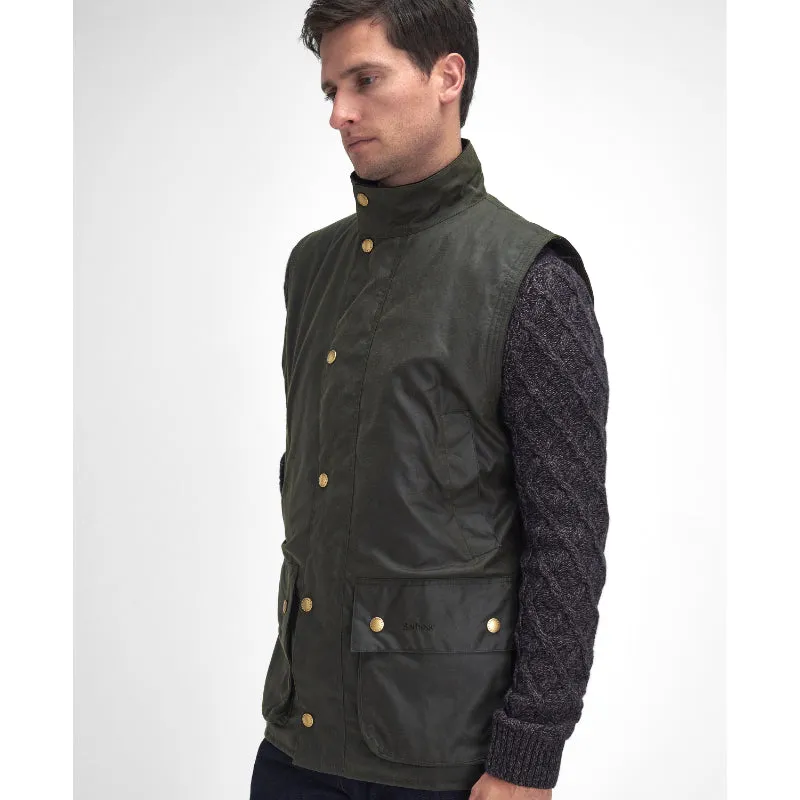 Barbour Westmorland Mens Wax Waistcoat - Archive Olive