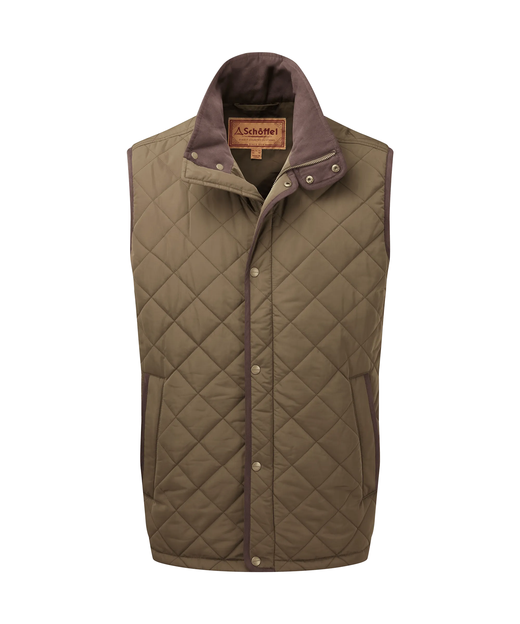 Barrowden Quilt Gilet - Olive