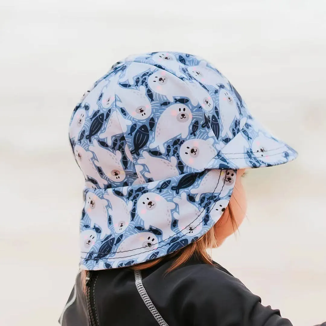 Bedhead Kids Beach Legionnaire Sun Hat - Seal