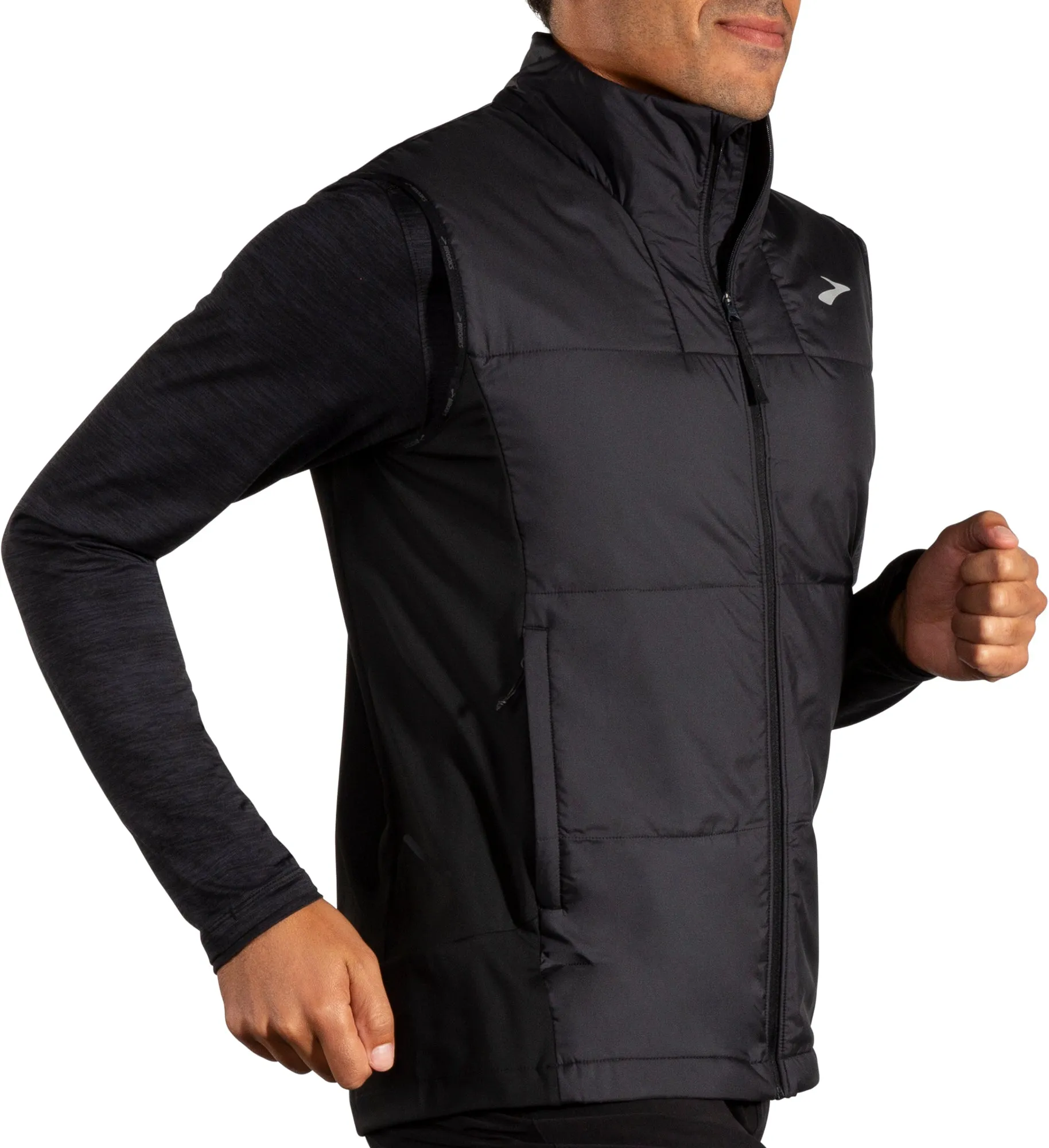 Brooks Shield Hybrid 3.0 Mens Running Gilet - Black