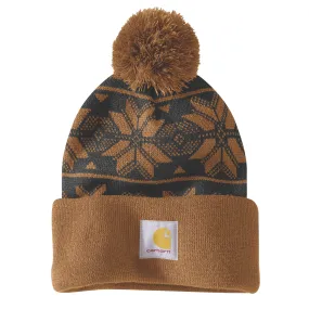 Carhartt Knit Pom Jacquard Beanie Hat