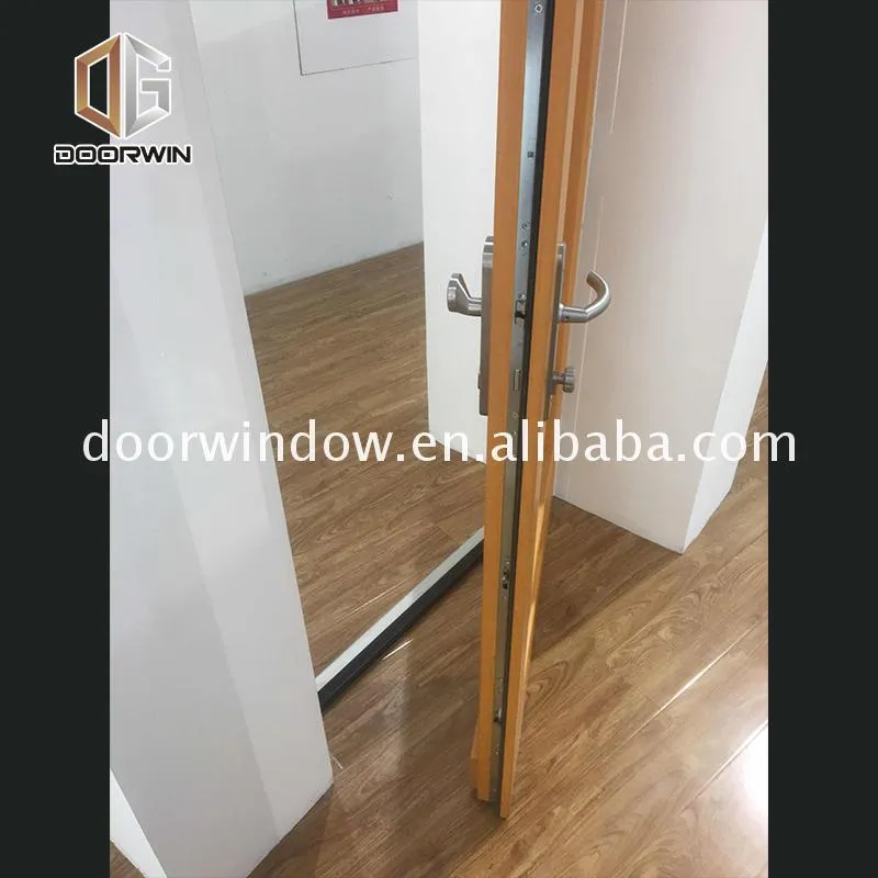 China Factory Seller toilet glass door three panel thermally broken aluminium doors