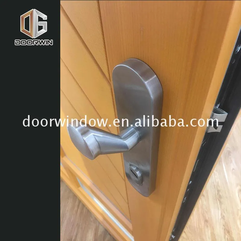 China Factory Seller toilet glass door three panel thermally broken aluminium doors