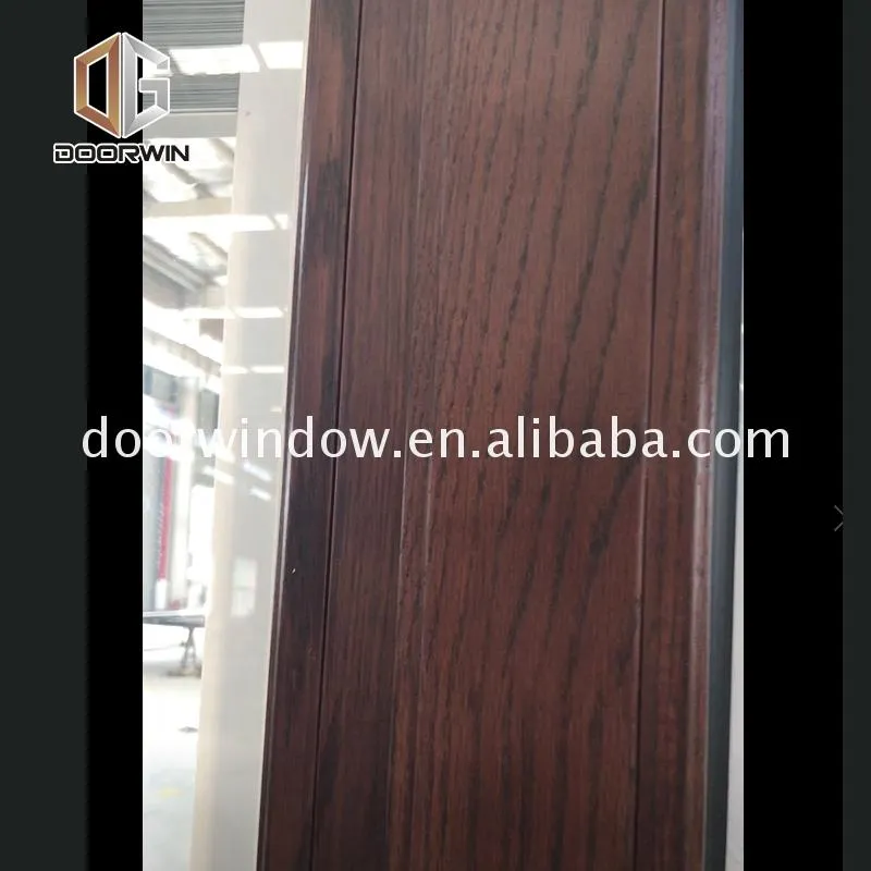 China manufacturer wood glass sliding door frame clad patio doors