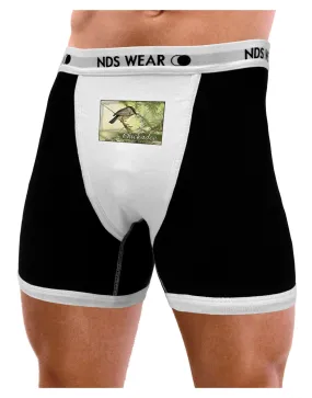 CO Chickadee with Text Mens Boxer Brief Underwear