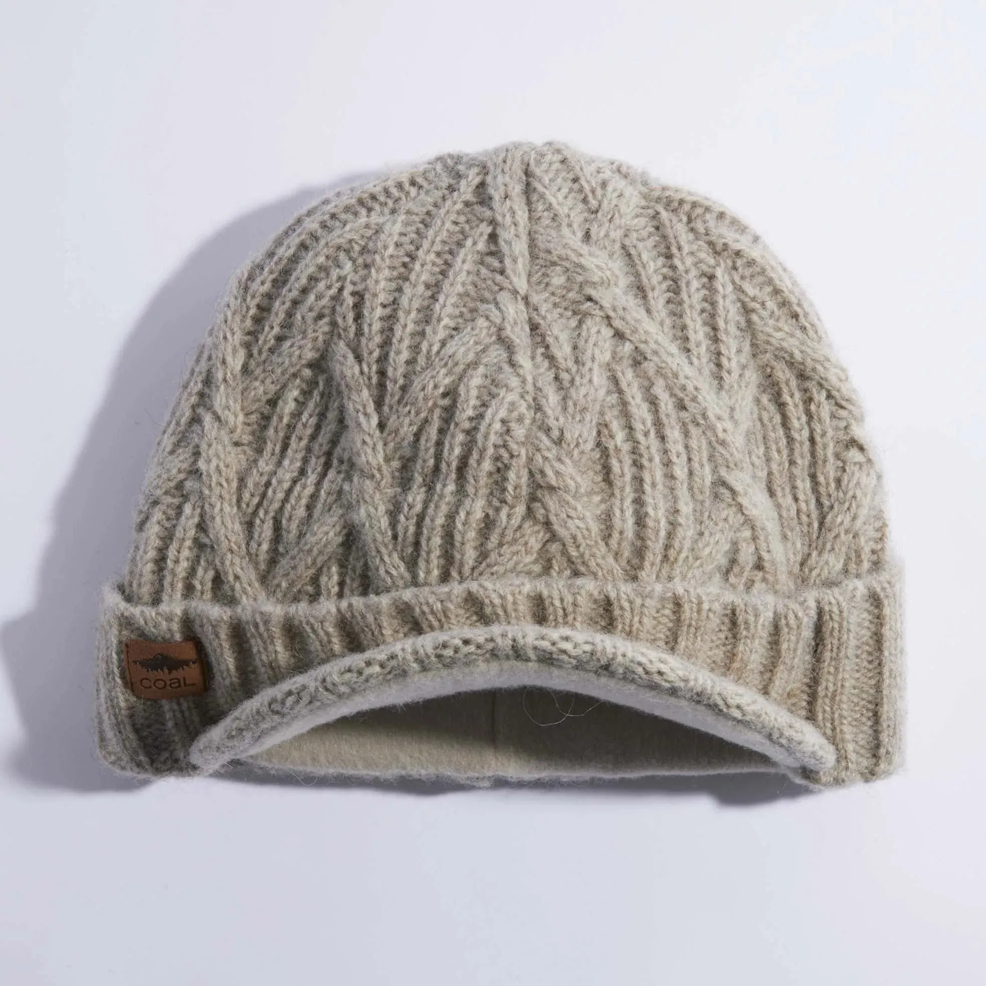 Coal Yukon Brim Heritage Knit Wool Beanie Hat