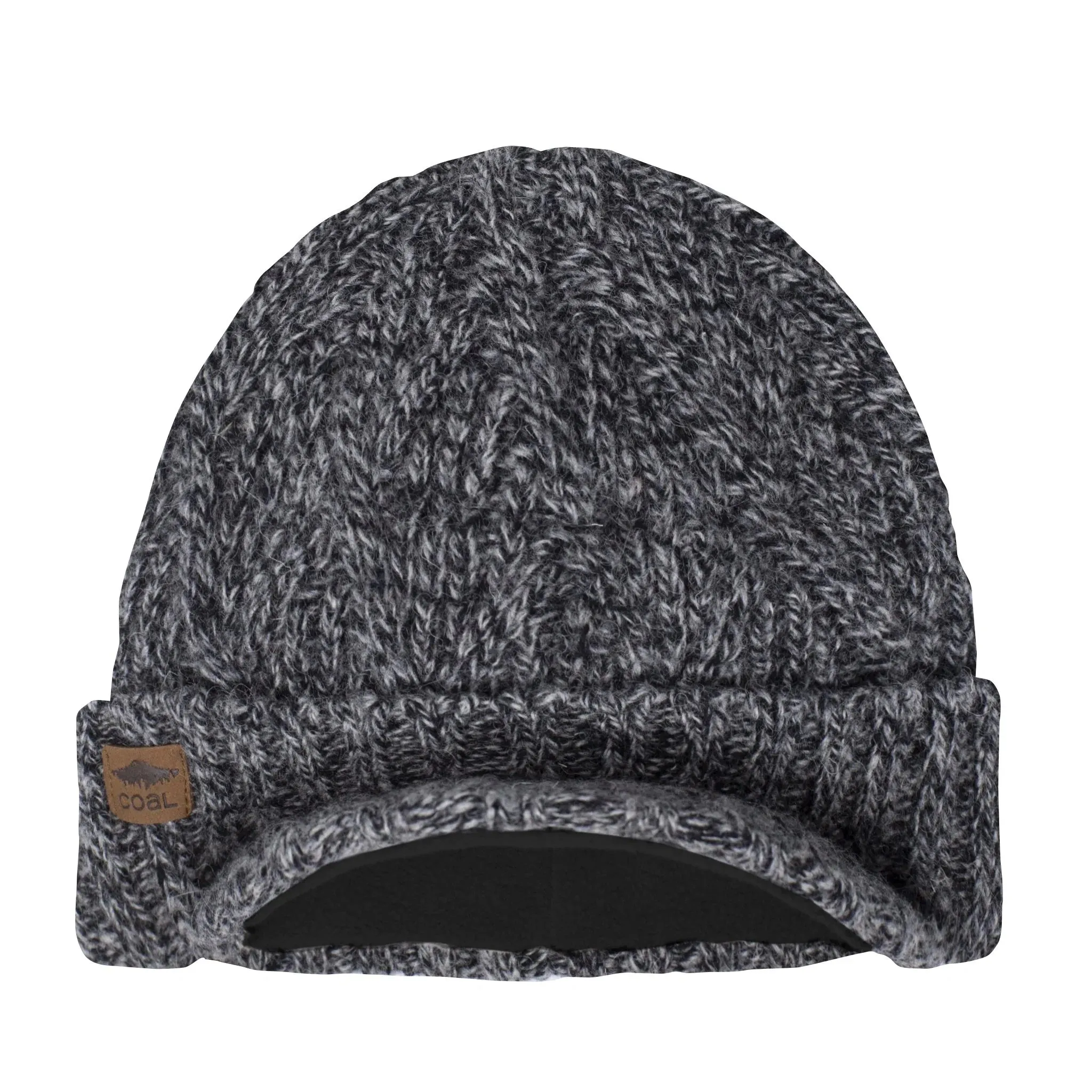 Coal Yukon Brim Heritage Knit Wool Beanie Hat