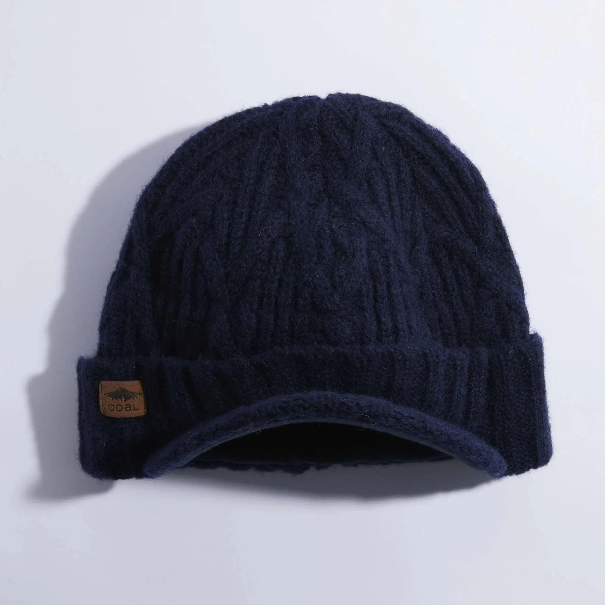 Coal Yukon Brim Heritage Knit Wool Beanie Hat