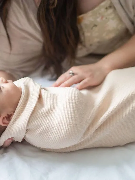 Cozy Cocoon Organic Waffle Weave Swaddle