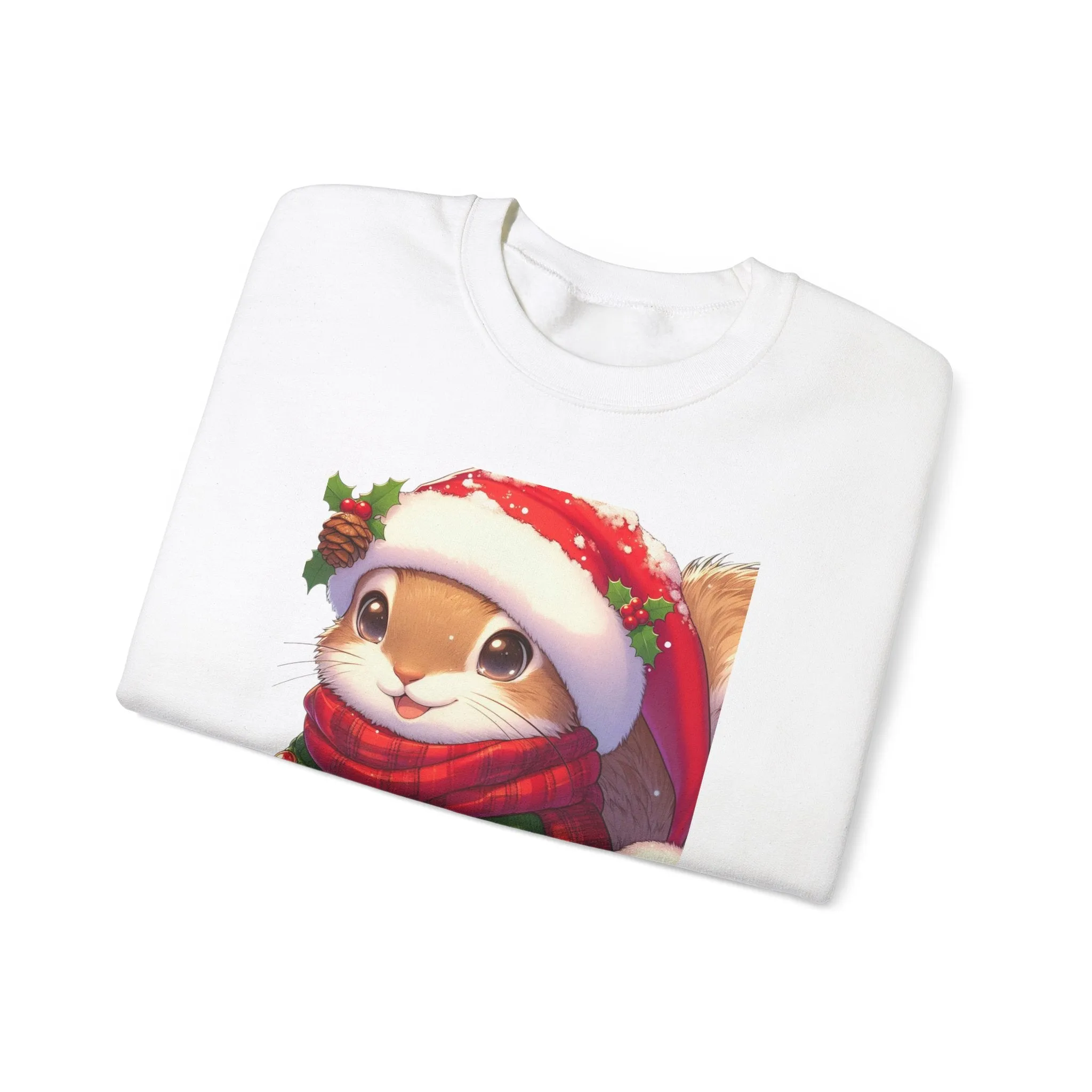 Cute Christmas Squirrel Crewneck Sweatshirt