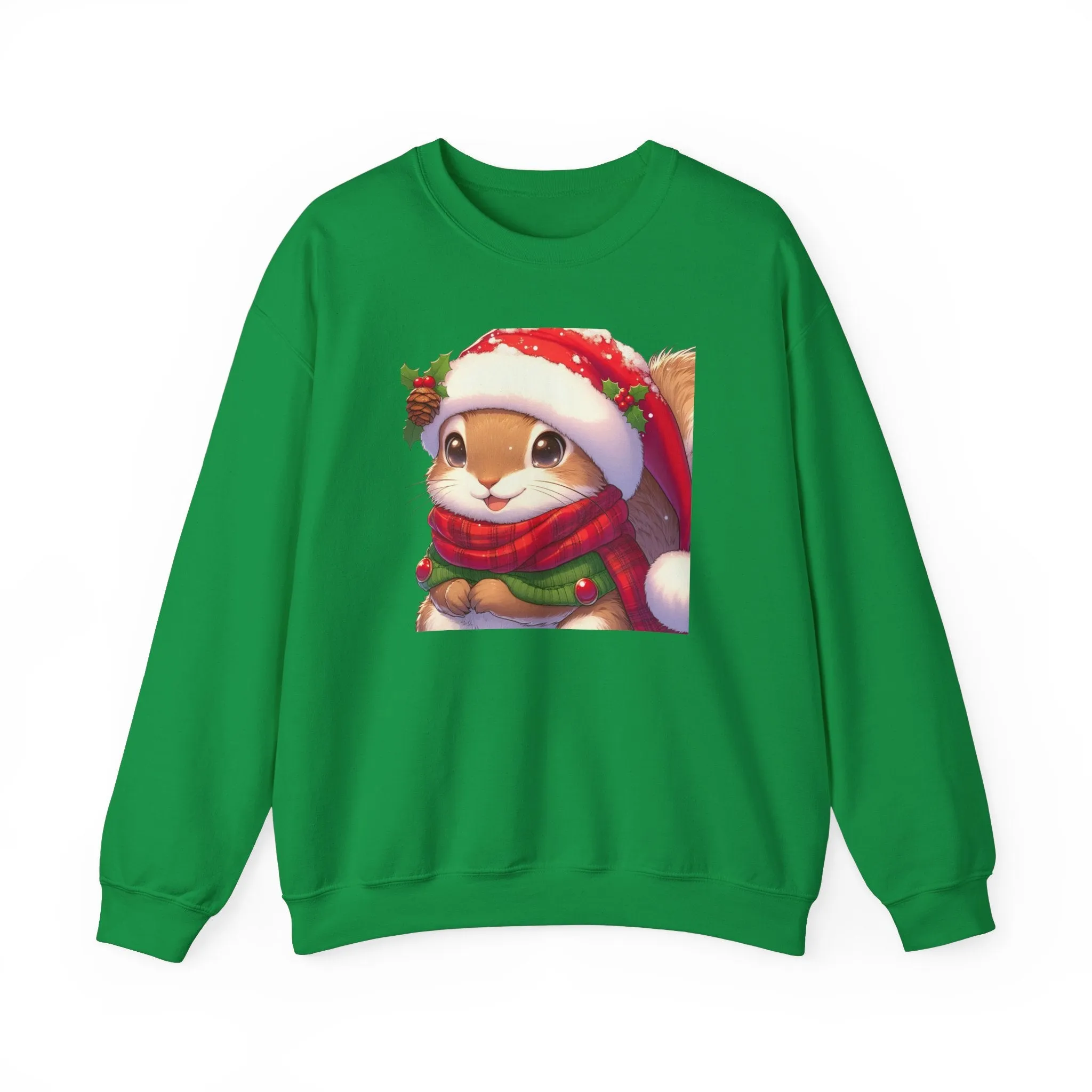 Cute Christmas Squirrel Crewneck Sweatshirt