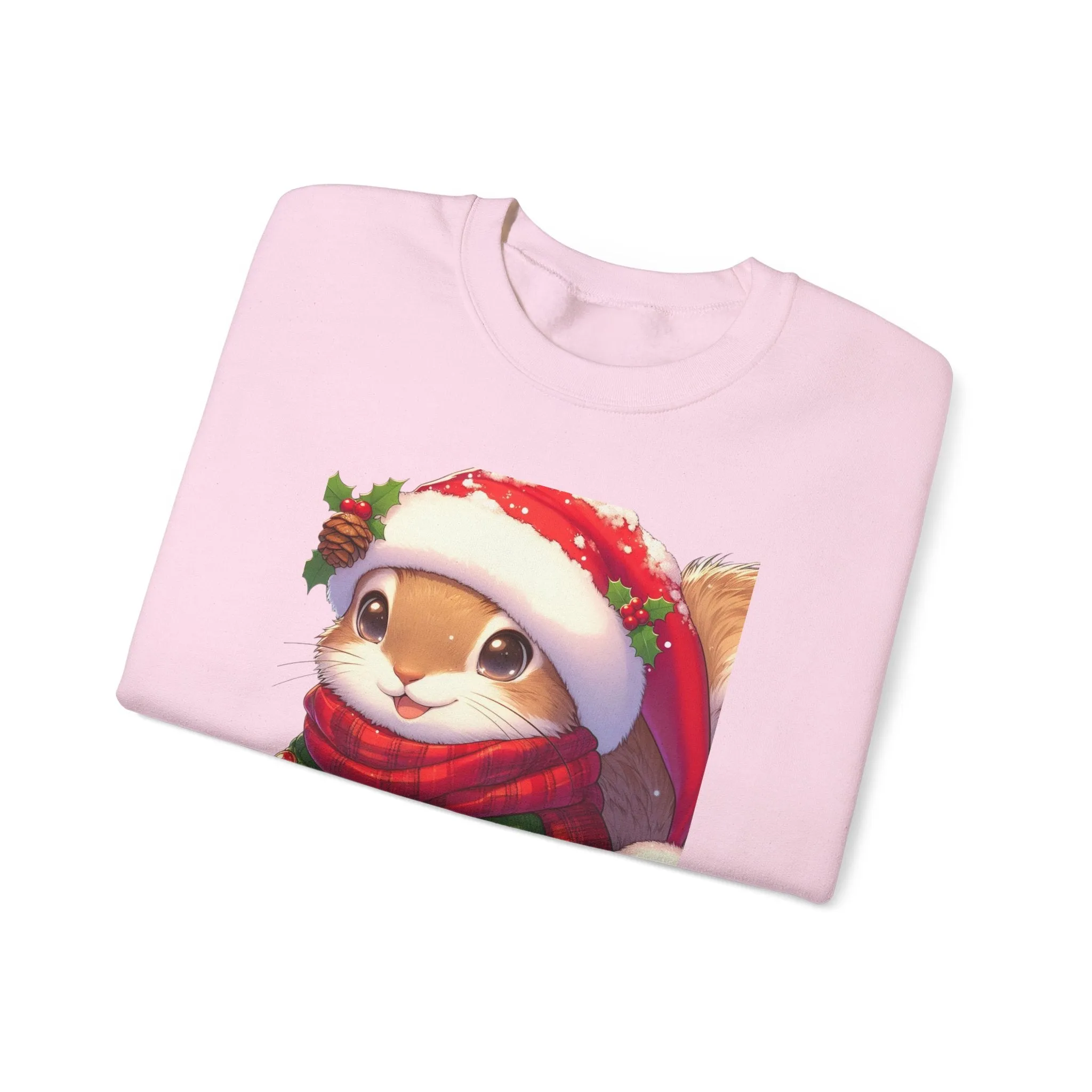 Cute Christmas Squirrel Crewneck Sweatshirt