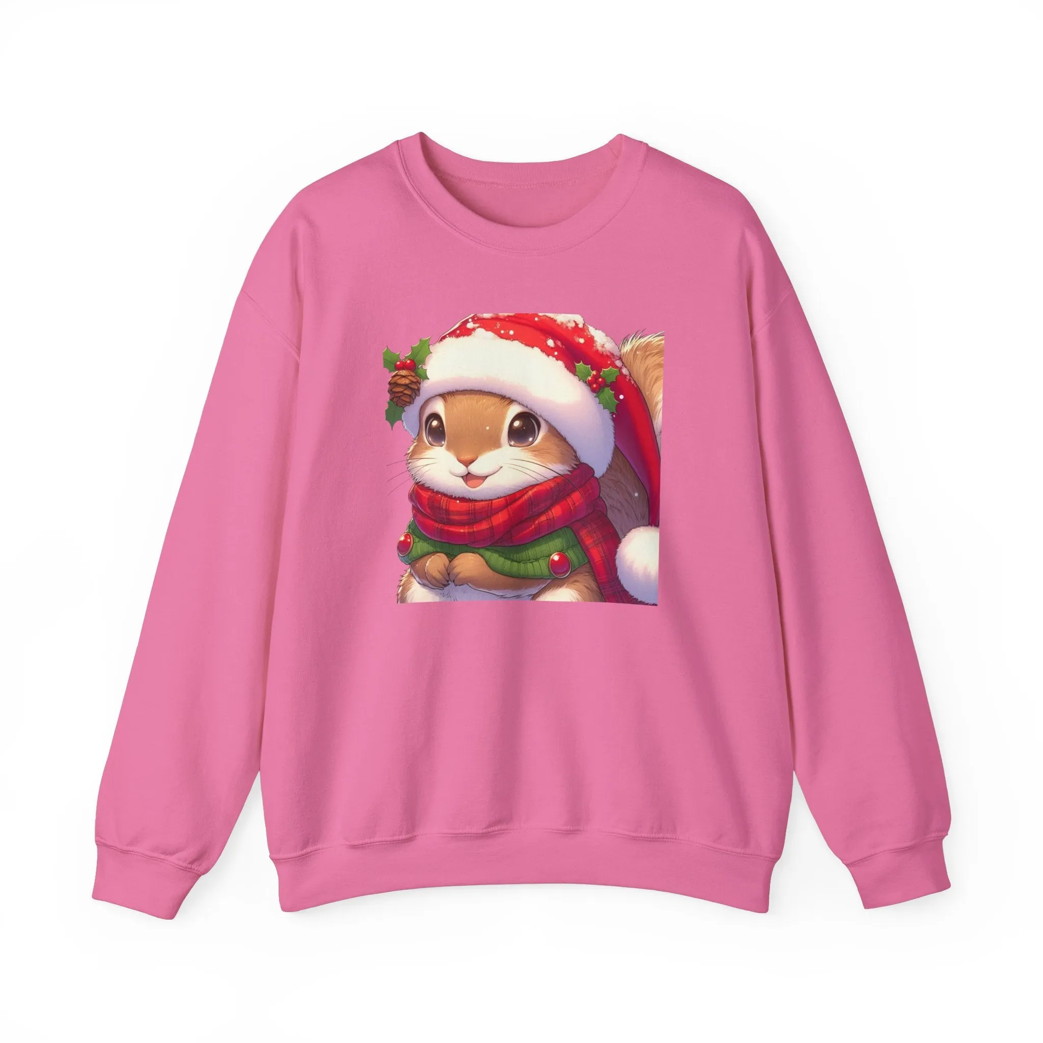 Cute Christmas Squirrel Crewneck Sweatshirt