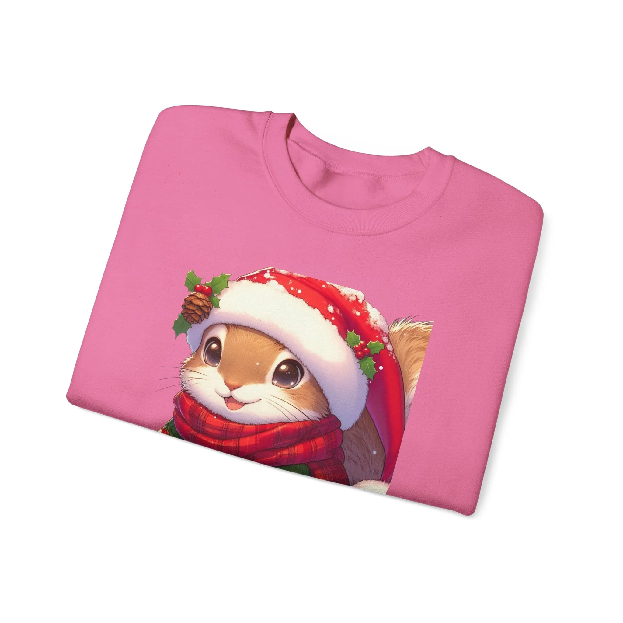 Cute Christmas Squirrel Crewneck Sweatshirt