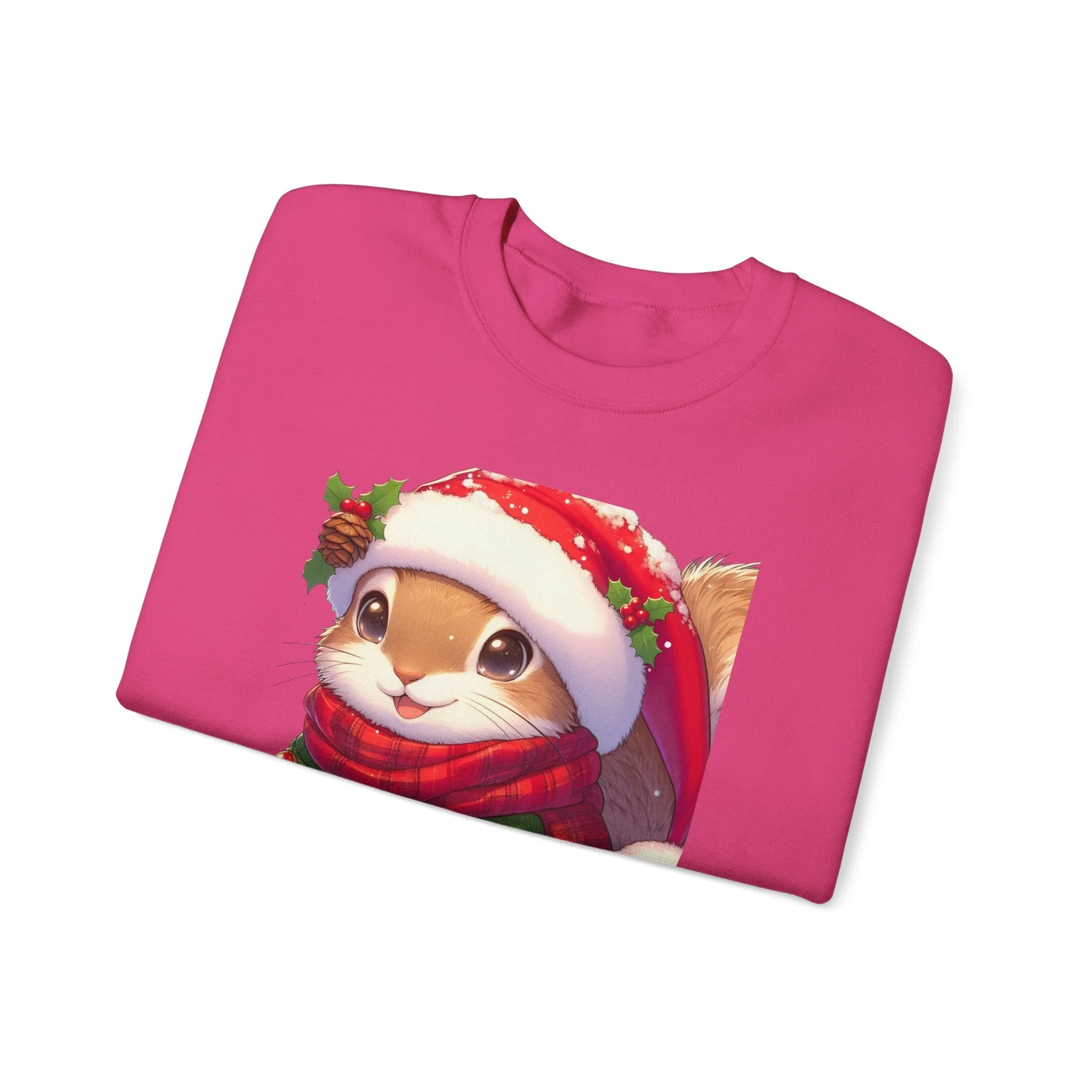 Cute Christmas Squirrel Crewneck Sweatshirt