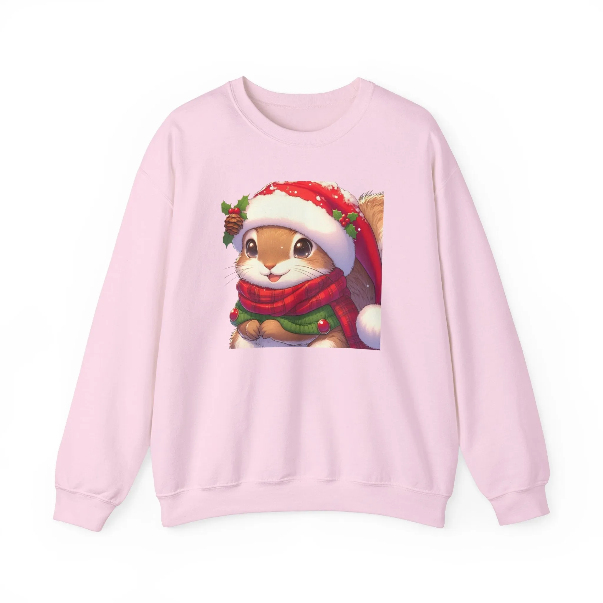 Cute Christmas Squirrel Crewneck Sweatshirt