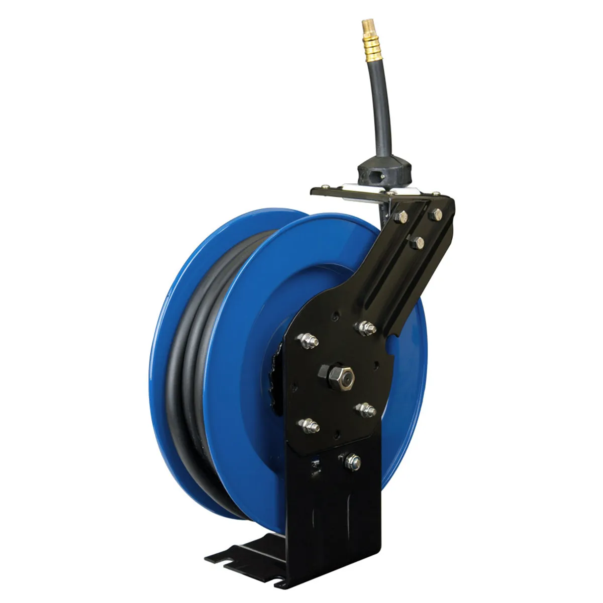 Cyclone Pneumatic 3/8” x 25’ 300 PSI Retractable Air Hose Reel w/ Rubber Hose