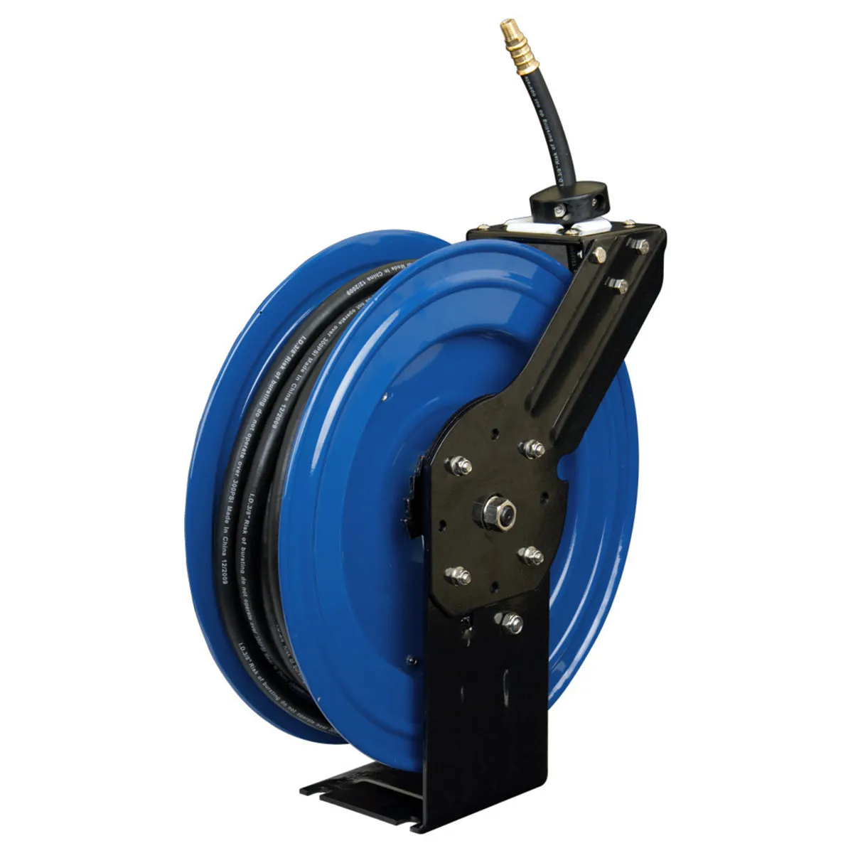 Cyclone Pneumatic CP3688 3/8” x 50’ Retractable Air Hose Reel w/ Rubber Hose