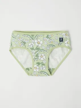 Daisy Print Girls Briefs