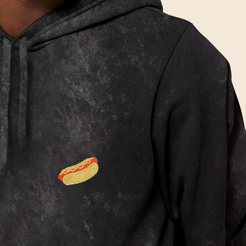 Dalix Hot Dog Mineral Wash Hoodie