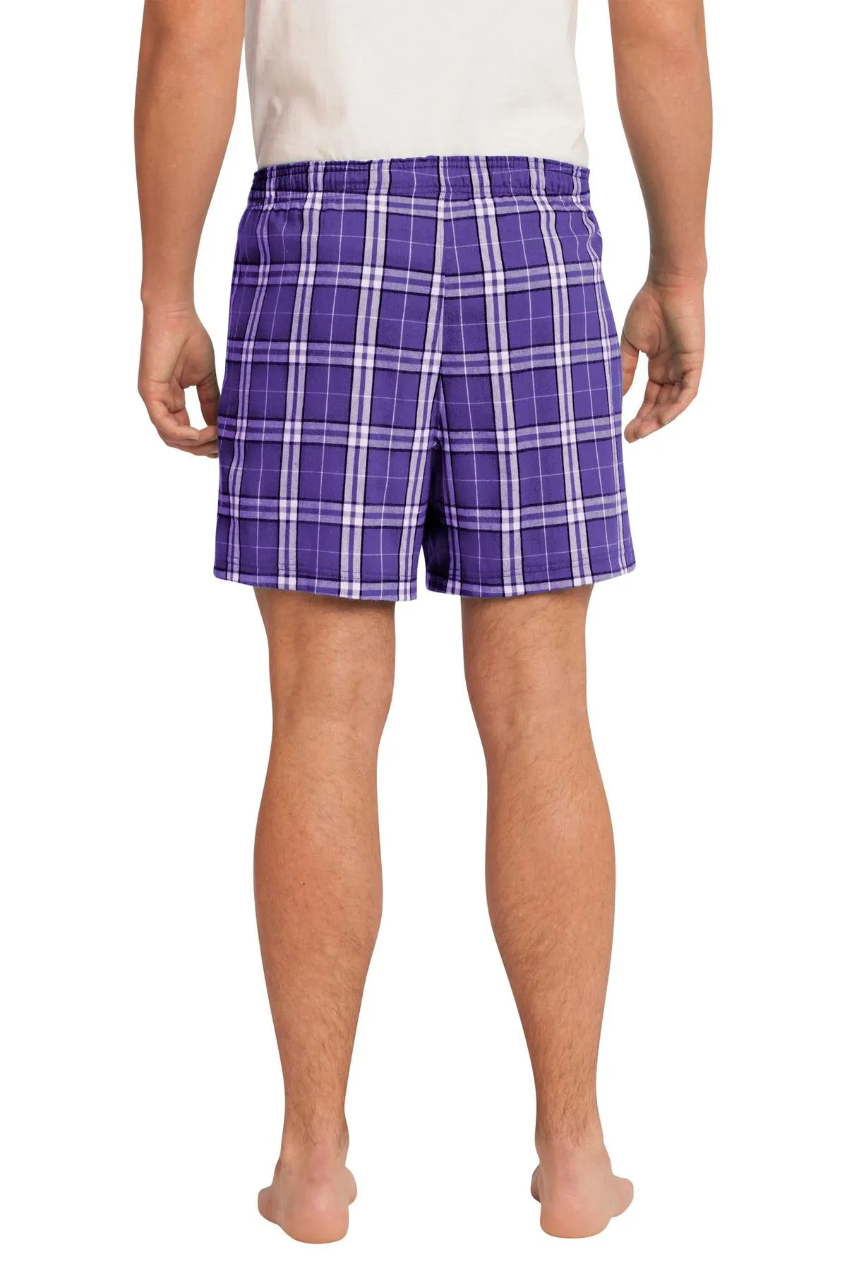 District Young Men's Flannel Plaid Boxer. DT1801