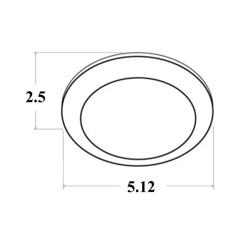 DLS4 4" 9W LED High-Performance Disc Light, 5000K