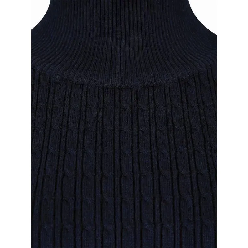 Dubarry Hacketstown Ladies Roll Neck Jumper - Navy