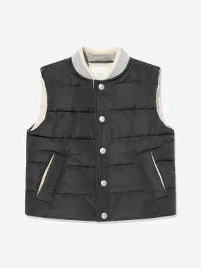 Eleventy Boys Quilted Gilet in Blue