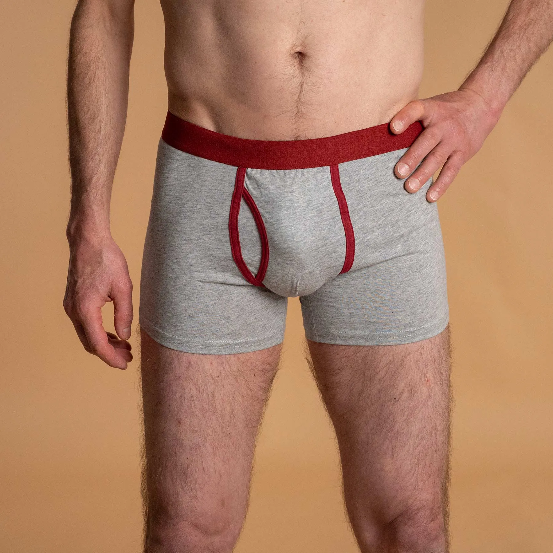 ESSEX Organic Cotton Sports Boxer Briefs (Gusset Crotch)