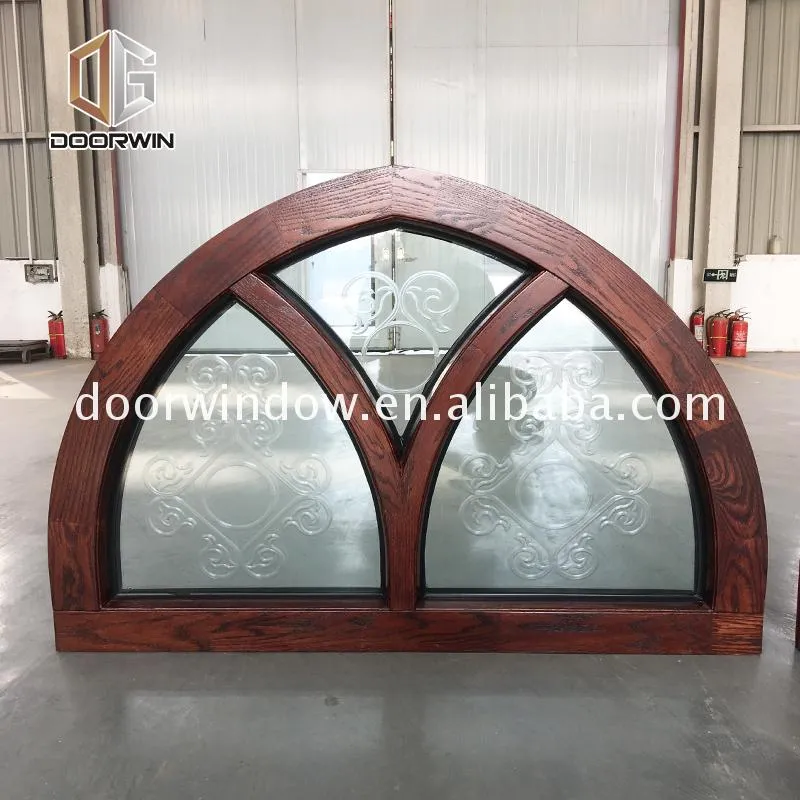 Fashion wooden arched windows craftsman transom window