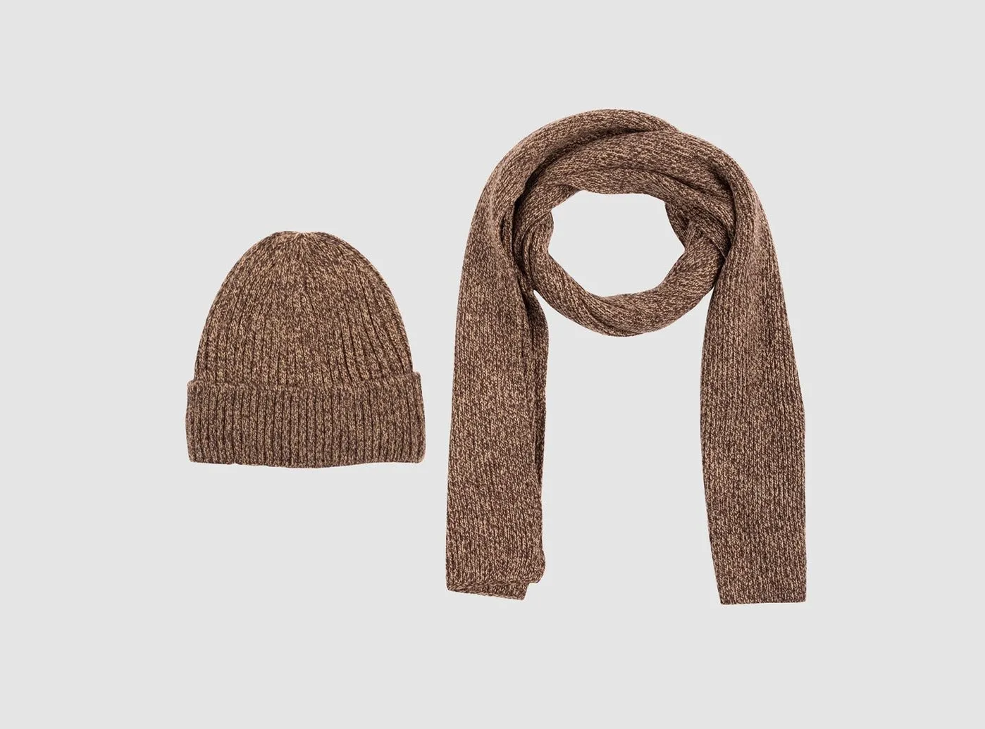 FitVille Knitted Hat and Scarf Set