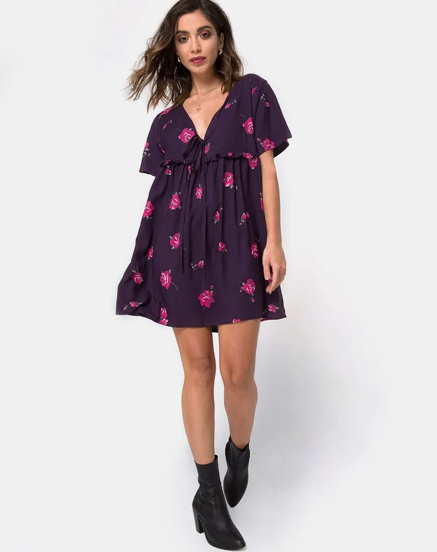 Flawa Mini Dress in Evening Rose