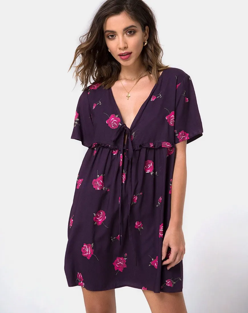 Flawa Mini Dress in Evening Rose