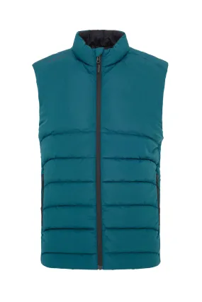 Flint Reversible Gilet Warm Green/Black Print