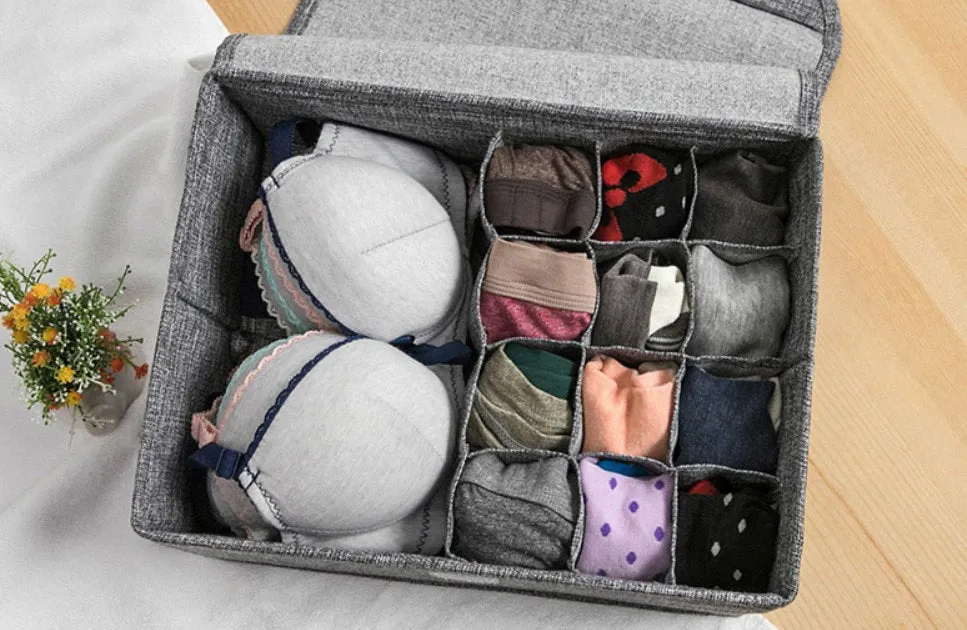 Foldable Storage Baskets for Organizing Underwear, Undergarments, Home, Shelf, Gifts, Baby Nursery, Closet, Storage Bin, Home Organizer Box