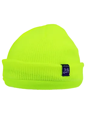 FrogWear® HV Dual-Layer Low-Temperature Beanie Hat with Dual Reflective Stripes - GLO-H6