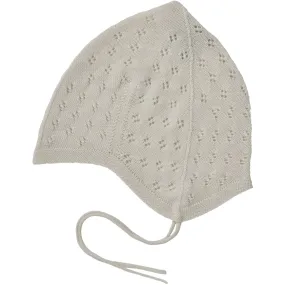 FUB Ecru Baby Pointelle Hat