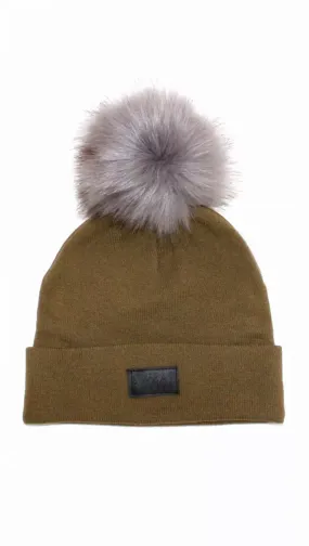 Fur Pom Beanie Hat